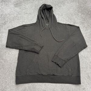 Arbor Bamboo Organic Cotton Hoodie Pullover Sweatshirt Mens Medium Charcoal Gray